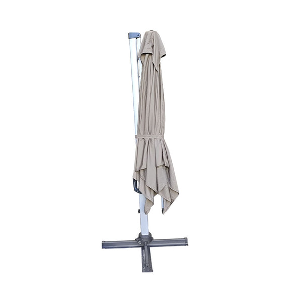 CONTINI De Luxe Roma Ampelschirm 3x3m taupe mit Kippfunktion