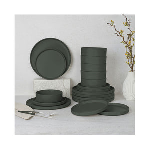 Berlinger Haus 18-teiliges Geschirrset Matte Green Collection