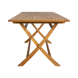 CONTINI Gartentisch klappbar 80x140x74cm Eucalyptus