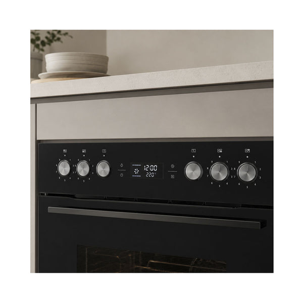 Kibernetik MasterSeries EBO708 Einbau Umluft Backofen schwarz A+