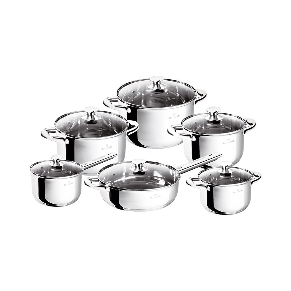 Blaumann 12-teiliges Kochgeschirr-Set Gourmet Line Shiny