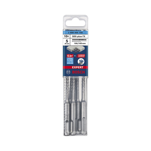 Bosch SDS plus-7X 5x100x165mm 10St EXPERT
