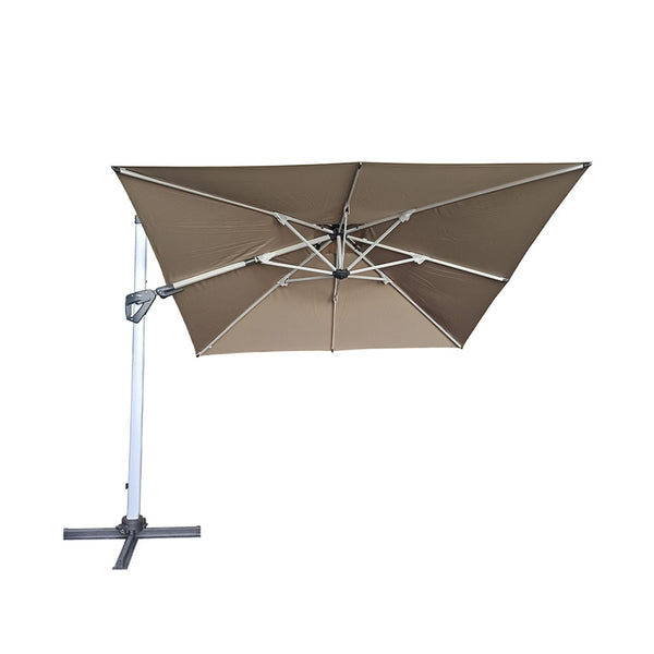 CONTINI De Luxe Roma Ampelschirm 3x3m taupe mit Kippfunktion