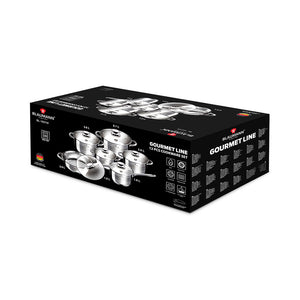 Blaumann 12-teiliges Topfset Edelstahl Gourmet Line Shiny