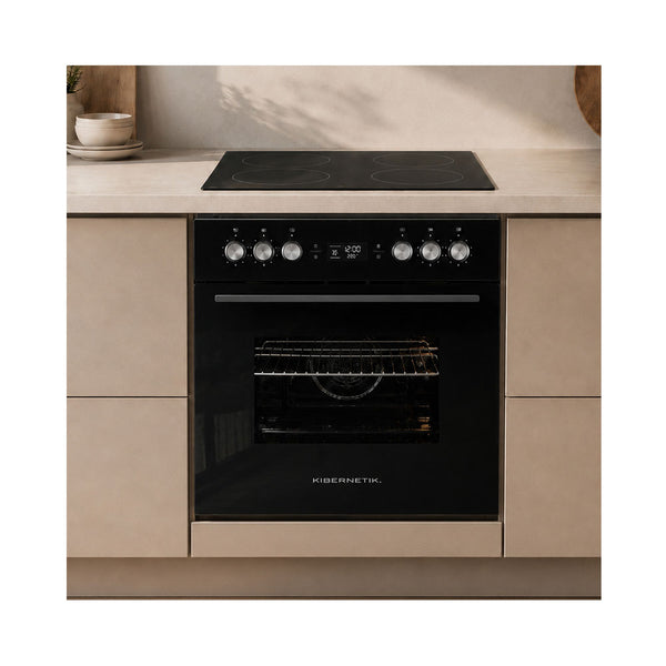 Kibernetik MasterSeries EBO708 Einbau Umluft Backofen schwarz A+
