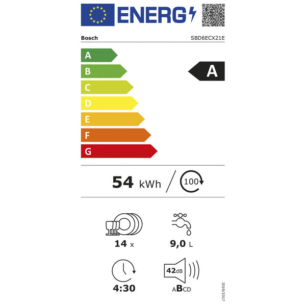 Bosch SBD6ECX21E Vollintegrierter Geschirrspüler