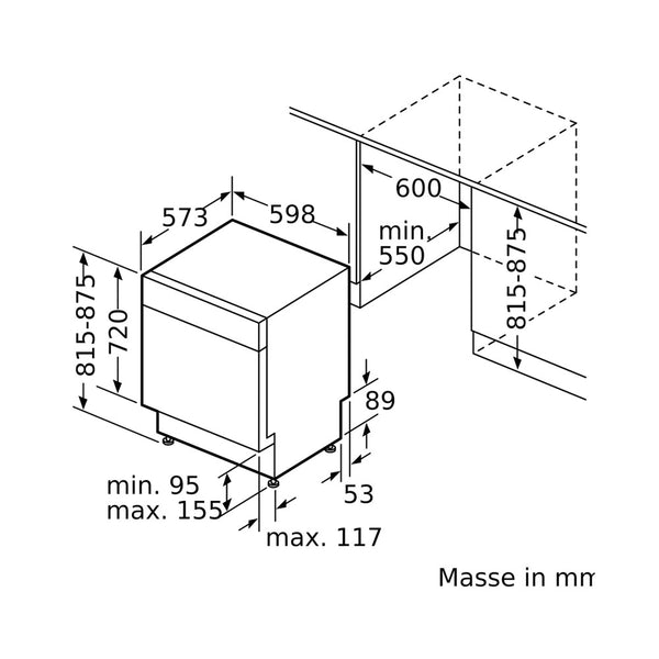 Siemens SN43ES27AE Unterbau-Geschirrspüler
