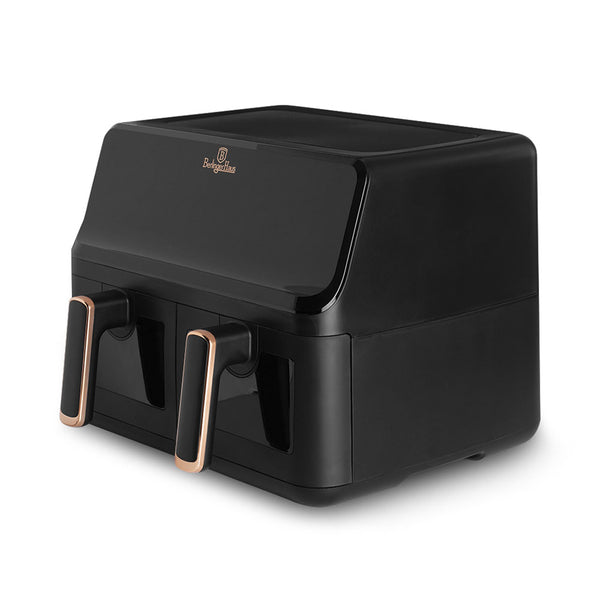 Berlinger Haus Doppel-Heissluftfritteuse 4.1L + 4.1L  Black Rose Collection