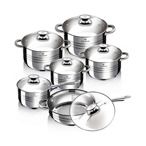 Blaumann 12-teiliges Topfset Edelstahl Gourmet Line Shiny