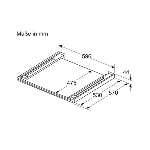 Bosch WTZ27500 Verbindungssatz mit Auszug