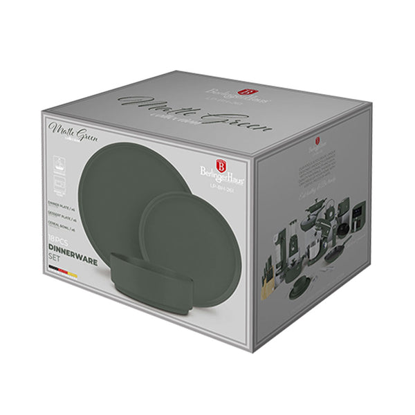Berlinger Haus 18-teiliges Geschirrset Matte Green Collection