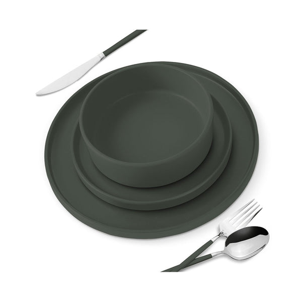Berlinger Haus 18-teiliges Geschirrset Matte Green Collection