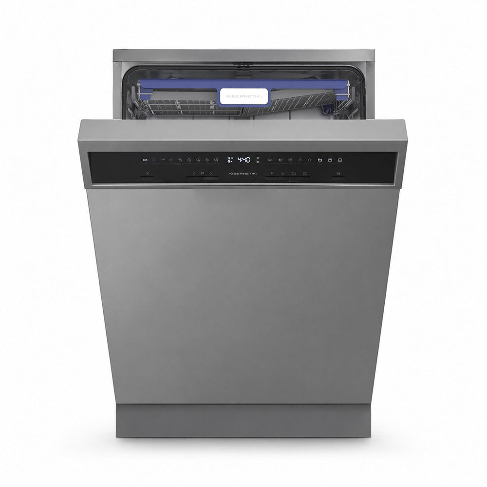Kibernetik GRET606 MasterSeries Geschirrspüler Einbau teilintegriert 60cm silber
