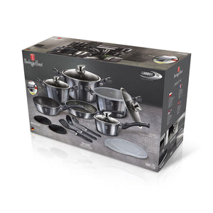 Berlinger Haus 18-teiliges Kochgeschirr-Set Metallic Line Carbon Pro Edition