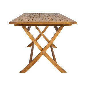 CONTINI Gartentisch klappbar 80x160x74cm Eucalyptus