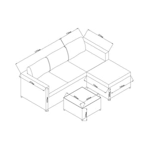 CONTINI Garten Lounge Set NIZZA