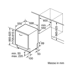 Siemens SX75ZX17CE Vollintegrierter Geschirrspüler