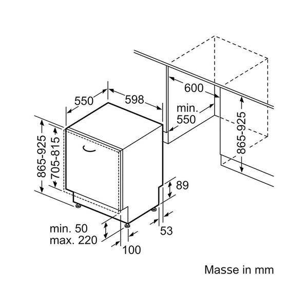 Siemens SX75ZX17CE Vollintegrierter Geschirrspüler