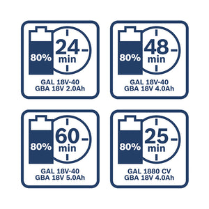 Bosch 2 Tool Kit 18V GSR+GWS+2x4.0Ah+GAL 0.615.A50.07N