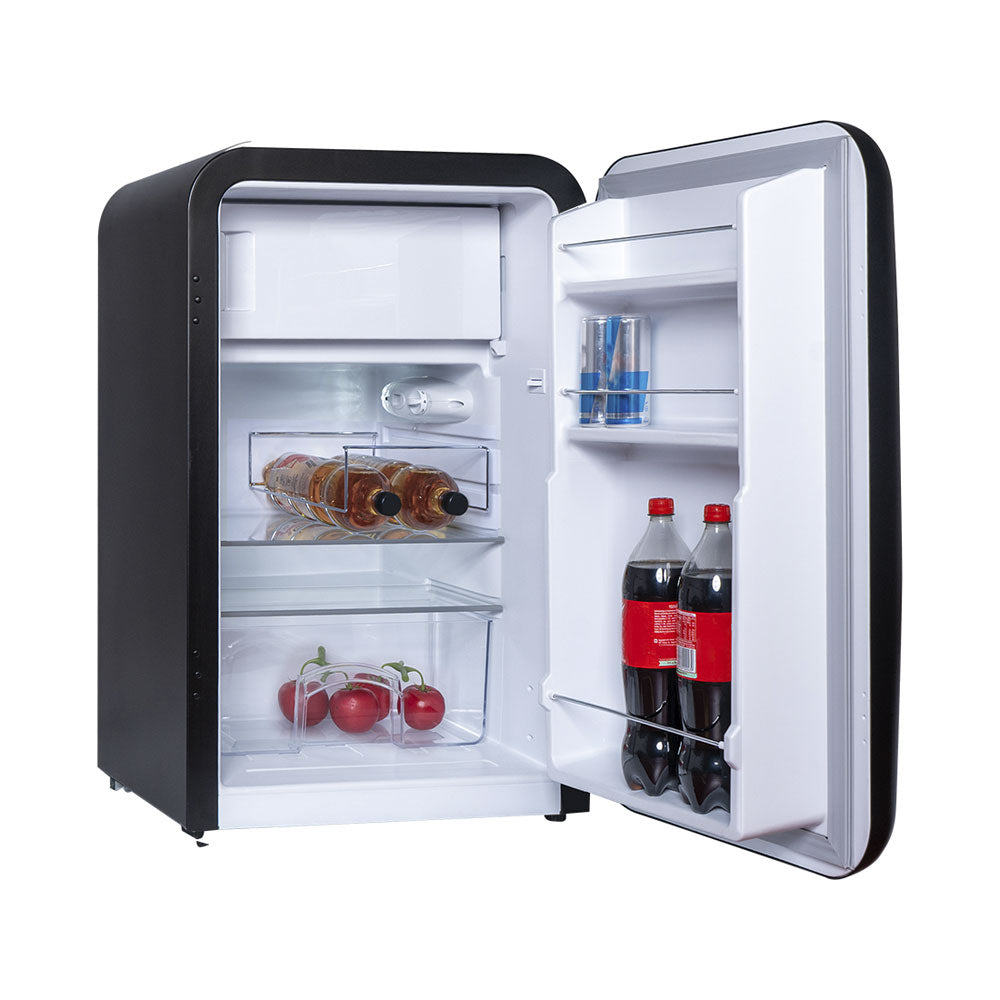 Kibernetik KSG92 Retro Kühlschrank schwarz