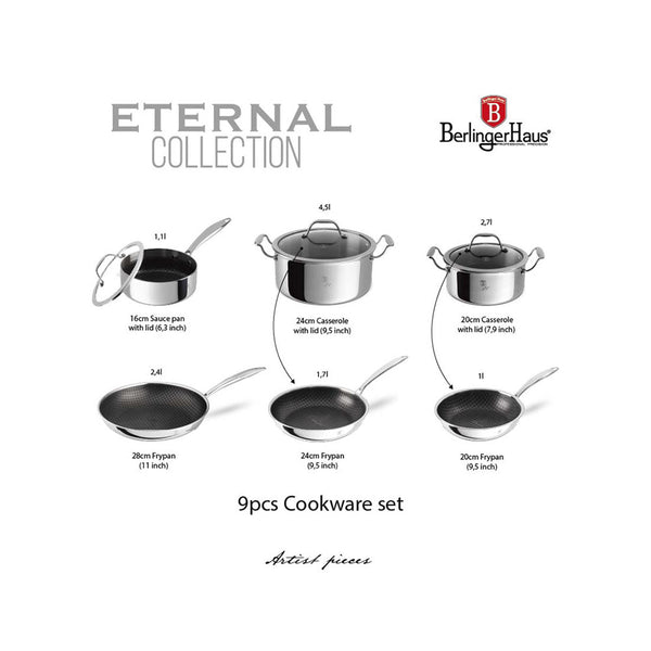Berlinger Haus 9-teiliges Kochgeschirrset Eternal Collection
