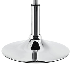Schminktisch-Hocker Höhenverstellbar Tonia Weiss-Silber