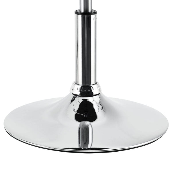 Schminktisch-Hocker Höhenverstellbar Tonia Weiss-Silber