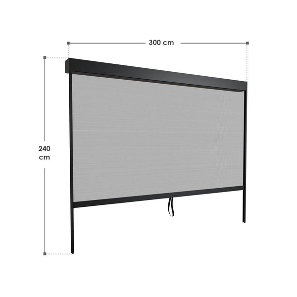 Seitenwand für Pergola Lamellendach Tahiti 4 Meter