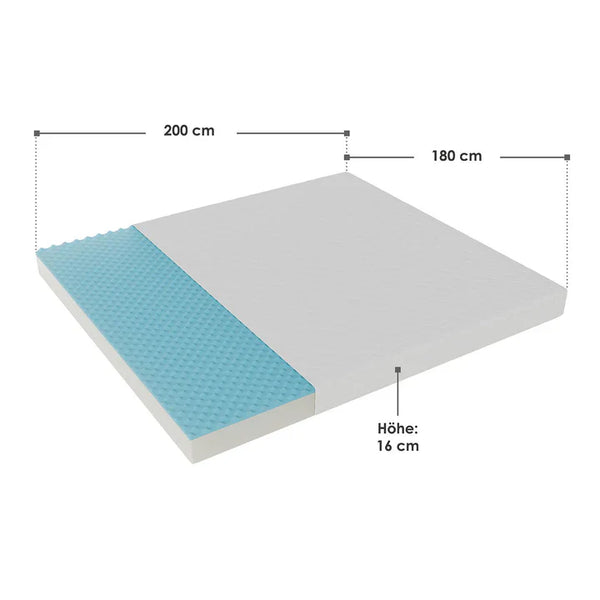 Kaltschaummatratze 180x200 cm für optimalen Schlafkomfort