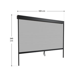 Seitenwand für Pergola Lamellendach Tahiti 3 Meter