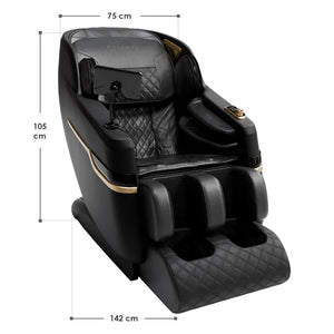 Massagesessel Naxos Bluetooth & Heizung Schwarz