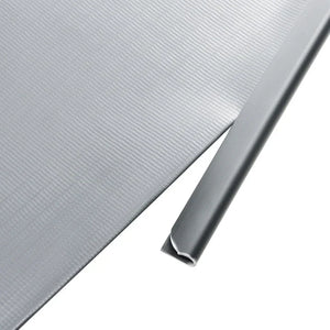 PVC Sichtschutzstreifen Zaunblende in hellgrau 4er Set