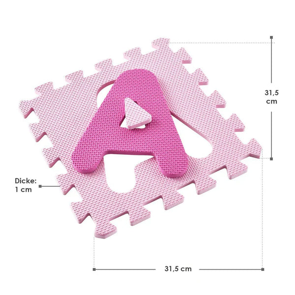 Kinder Puzzlematte Juna 36 -teilig A bis Z und 0 bis 9
