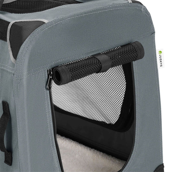 faltbare Hundetransportbox Lassie L (dunkelgrau)