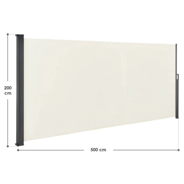 Seitenmarkise Dubai 500 x 200 cm beige
