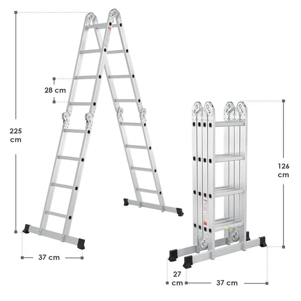Aluminium Multifunktionsleiter 4,7m