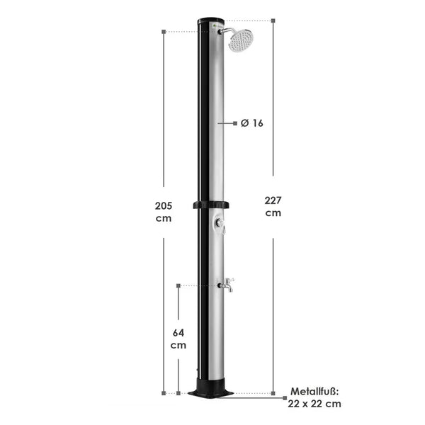 Solardusche Victoria 40 Liter