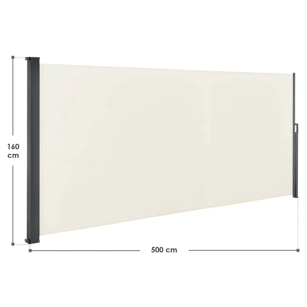 Seitenmarkise Dubai 500 x 160 cm beige