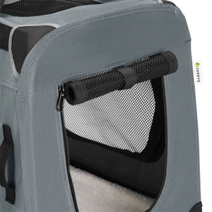 faltbare Hundetransportbox Lassie XL (dunkelgrau)