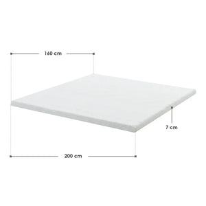 Topper 160x200 cm Memoryschaum, H2 - H3