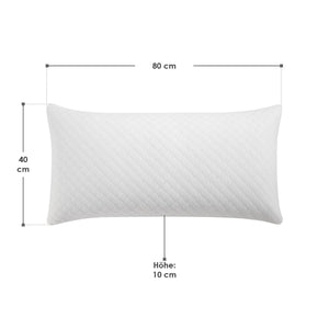 2er Set Kopfkissen 40 x 80 cm mit Memory Foam