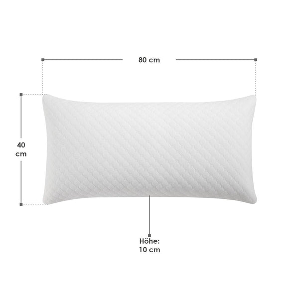 2er Set Kopfkissen 40 x 80 cm mit Memory Foam