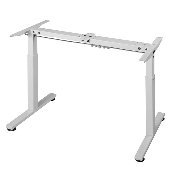 Elektrisch verstellbarer Schreibtisch 120x60 cm Weiss