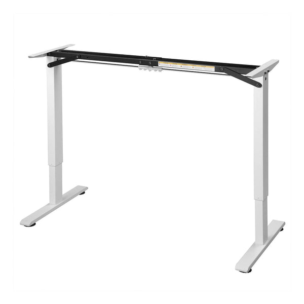 Elektrisch verstellbarer Schreibtisch 140x60 cm in Weiss