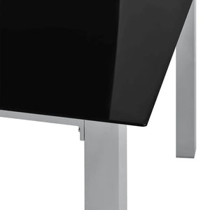 Aluminium Gartengarnitur Milano 9-teilig mit Tisch und 8 Stühlen silbergrau