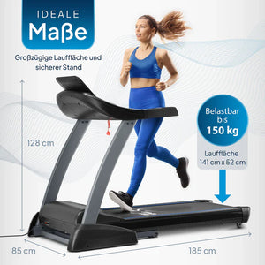 Laufband Speedrunner 7000 Kino-Map-Funktion, 22 km/h Geschwindigkeit & 48 Programmen