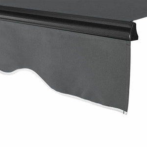 Gelenkarmmarkise 350 x 300 cm mit Kurbel Grau