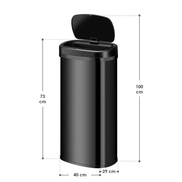 Automatischer Mülleimer mit Sensor - 70L Schwarz