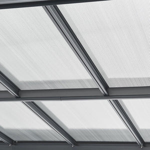 Carport mit Flachdach 5 x 3 m in Dunkelgrau