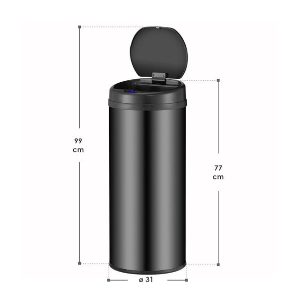 Automatischer Mülleimer mit Sensor - 50L Schwarz
